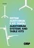 03/2018 SISTEMI AUDITORIUM E KIT TAVOLI AUDITORIUM SYSTEMS AND TABLE KITS