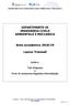 DIPARTIMENTO DI INGEGNERIA CIVILE AMBIENTALE E MECCANICA. Anno accademico 2018/19. Lauree Triennali