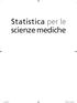 Statistica per le scienze mediche