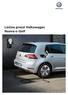 Volkswagen. Listino prezzi Volkswagen Nuova e-golf