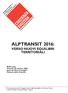 ALPTRANSIT 2016: VERSO NUOVI EQUILIBRI TERRITORIALI