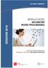 SILVANA LOMBARDI EDIZIONE 2018 MODULO ECDL ADVANCED WORD PROCESSING