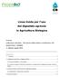 Linee Guida per l uso del digestato agricolo in Agricoltura Biologica