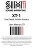 XT-1. User Manual (IT) One Pedal, Infinite Guitars