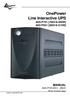 OnePower Line Interactive UPS A03-P701 [700VA/400W] A03-P551 [550VA/315W]