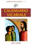 VICARIATO LOCALE DI TRESCORE - n. 27 CALENDARIO VICARIALE