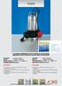 TIGER ELETTROPOMPE SOMMERGIBILI VORTEX E BICANALI PER ACQUE CARICHE SUBMERSIBLE VORTEX AND BICANAL ELECTRIC PUMPS FOR WASTEWATER