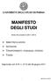 MANIFESTO DEGLI STUDI