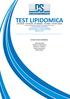 TEST LIPIDOMICA LIPI CARDIO - LIPI YOUNG - LIPI MAMMA - LIPI SPORT - LIPI ANTI-AGING SCHEDA TECNICA LIPIDOMICA