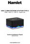 USB 3.0 MINI DOCKING STATION TYPE-C HDMI - USB USB Gigabit LAN