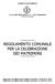 REGOLAMENTO COMUNALE PER LA CELEBRAZIONE DEI MATRIMONI