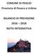 COMUNE DI PEGLIO PROVINCIA DI PESARO E URBINO P/ZA O. Petrangolini N. 6 Tel Fax BILANCIO DI PREVISIONE