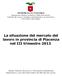 La situazione del mercato del lavoro in provincia di Piacenza nel III trimestre 2013