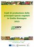 Costi di produzione delle principali specie vegetali in Emilia-Romagna 2013