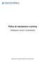 Policy di valutazione e pricing. obbligazioni senior e subordinate