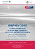 WEF-HIV 2018 QUINTO WORKSHOP DI ECONOMIA E FARMACI PER L HIV E ANTIBIOTICOTERAPIA