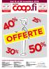 50 % 40 % OFFERTE 30 % 25 % Dal 15 al 28 novembre 2018 SUPER OFFERTE VALIDE IN QUESTI PUNTI VENDITA: