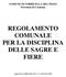 COMUNE DI TORRICELLA DEL PIZZO Provincia di Cremona REGOLAMENTO COMUNALE PER LA DISCIPLINA DELLE SAGRE E FIERE