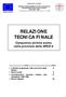 RELAZIONE TECNICA FINALE