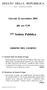 SENATO DELLA REPUBBLICA LEGISLATURA. GiovedõÁ 22 novembre alle ore 9,30. 77ã Seduta Pubblica ORDINE DEL GIORNO