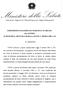 DISPOSIZIONI IN MATERIA DI TRAPIANTO DI ORGANI ALL ESTERO AI SENSI DELL ARTICOLO 20 DELLA LEGGE 1 APRILE 1999, n. 91 IL MINISTRO