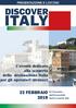 22 FEBBRAIO L evento dedicato alla scoperta della destinazione Italia per gli operatori stranieri PRESENTAZIONE E LISTINO