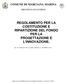 REGOLAMENTO PER LA COSTITUZIONE E RIPARTIZIONE DEL FONDO PER LA PROGETTAZIONE E L'INNOVAZIONE.