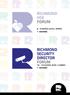 RICHMOND HSE FORUM RICHMOND SECURITY DIRECTOR FORUM GIUGNO 2018 GUBBIO 8-9 MARZO 2018 RIMINI 1ª EDIZIONE 1ª EDIZIONE