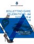 BOLLETTINO GARE TELEMATICHE- dal 10/09/2018 al 20/09/2018