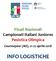 Finali Nazionali Campionati Italiani Juniores Pesistica Olimpica. Courmayeur (AO), aprile 2018 INFO LOGISTICHE