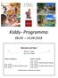 Kiddy- Programma Miniclub Re Pipo. Mini (2-5 anni) Maxi (6-12 anni)