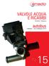 VALVOLE ACQUA E RICAMBI. autobus. Water Valves. catalogo bus catalogue 2018