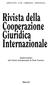 Rivista della Cooperazione Giuridica Internazionale