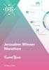 Jerusalem Winner Marathon. Travel Book