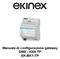 Manuale di configurazione gateway DMX - KNX TP EK-BK1-TP