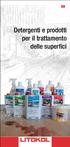 Detergenti e prodotti per il trattamento delle superfici
