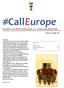 #Call Europe. Newsletter a cura dell Assessorato Europa 2020 e Cooperazione internazionale. Numero 1, maggio 2018
