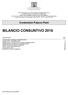 BILANCIO CONSUNTIVO 2016