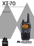 XT 70 WALKIE-TALKIE BIBANDA PMR446/LPD