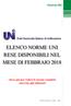 ELENCO NORME UNI RESE DISPONIBILI NEL MESE DI FEBBRAIO 2018