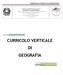 CURRICOLO VERTICALE DI GEOGRAFIA