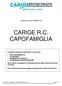 CARIGE R.C. CAPOFAMIGLIA