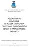 REGOLAMENTO COMUNALE DI POLIZIA MORTUARIA CIMITERIALE E AFFIDAMENTO CENERI AI FAMIGLIARI DEL DEFUNTO
