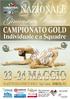 CAMPIONATO NAZIONALE GOLD. Norcia (PG), maggio 2015