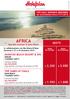 AFRICA QUOTE. KARAFUU BEACH RESORT & SPA PINGWE 9 GIORNI/7 NOTTI Camera Garden ALL INCLUSIVE Supplemento partenza 30 dicembre 495