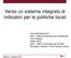 Verso un sistema integrato di indicatori per le politiche locali