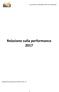 Relazione sulla performance 2017