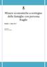 Misure economiche a sostegno delle famiglie con persona fragile