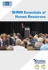 SHRM Essentials of Human Resources