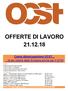 OFFERTE DI LAVORO